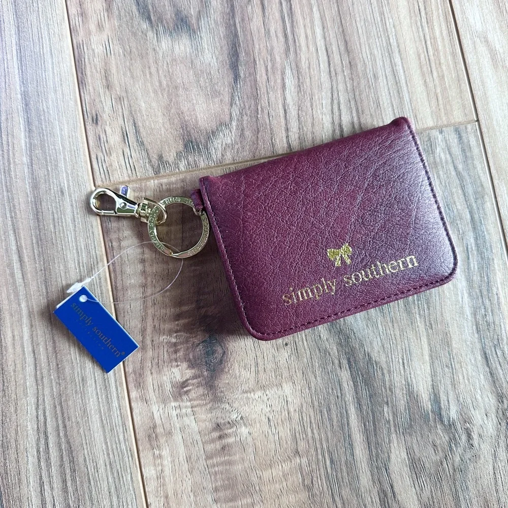 Simply Southern Maroon ID/Card Wallet - NWT - Picture 1 of 3